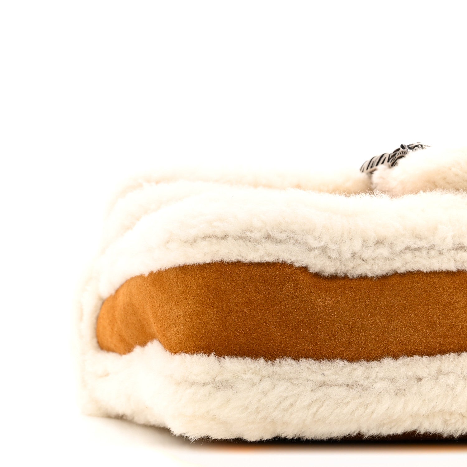 Gucci Suede Shearling Small Dionysus Bag Honey Beige Milk