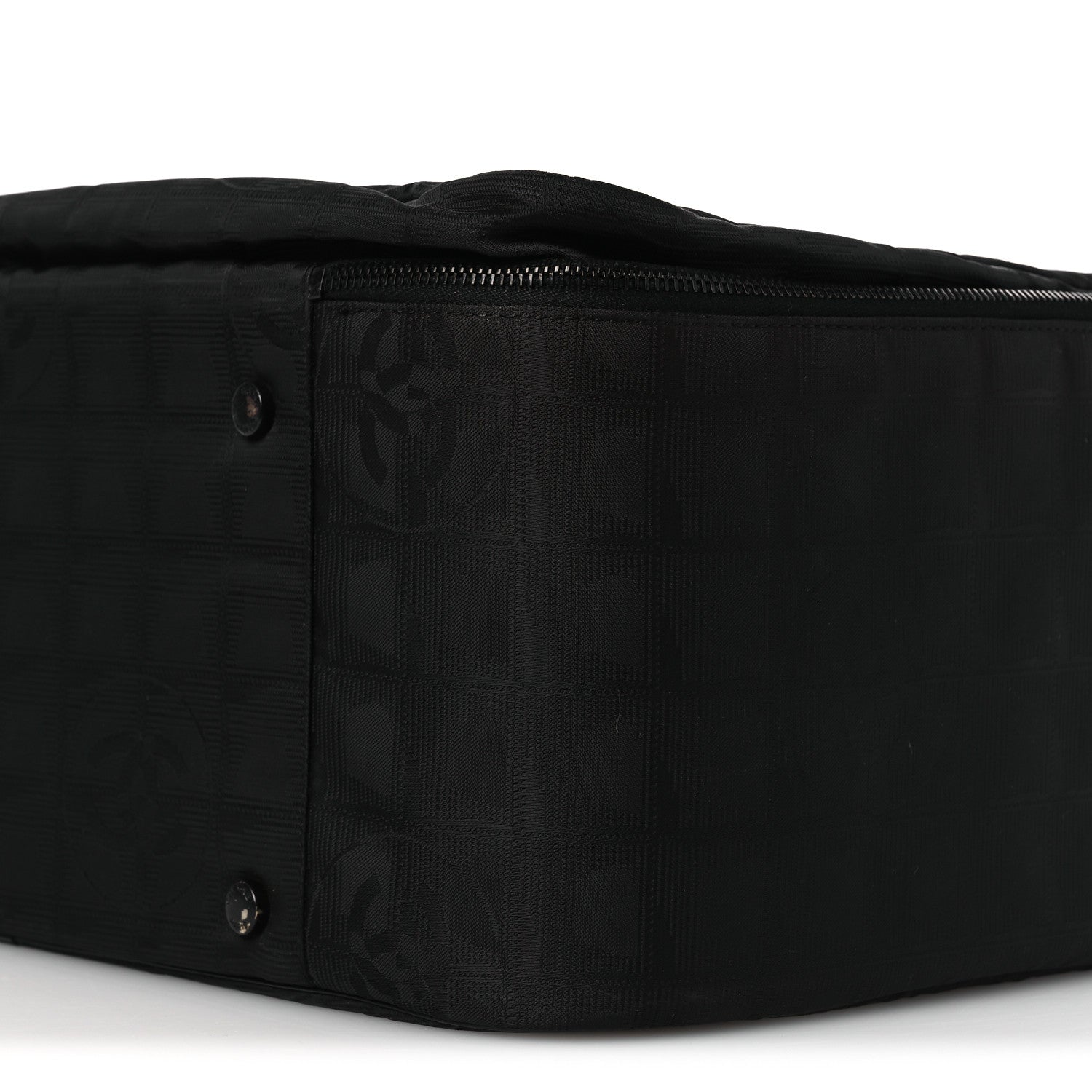 Chanel Nylon Travel Shoulder Bag Black