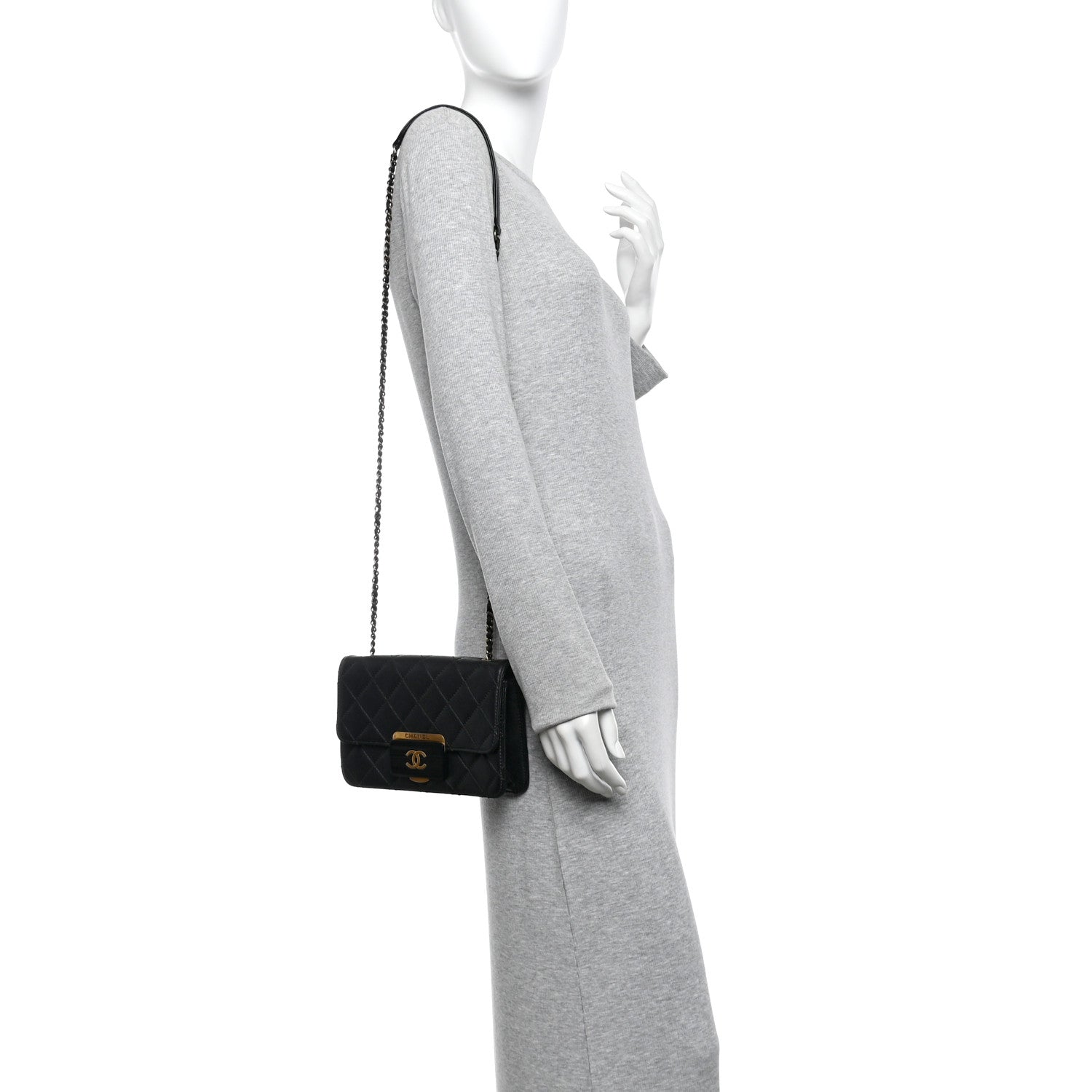 Chanel Sheepskin Quilted Mini Beauty Lock Flap Black