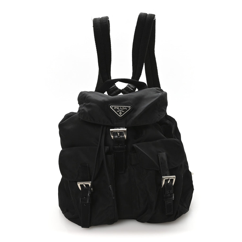 Prada Tessuto Nylon Vela Small Backpack Black