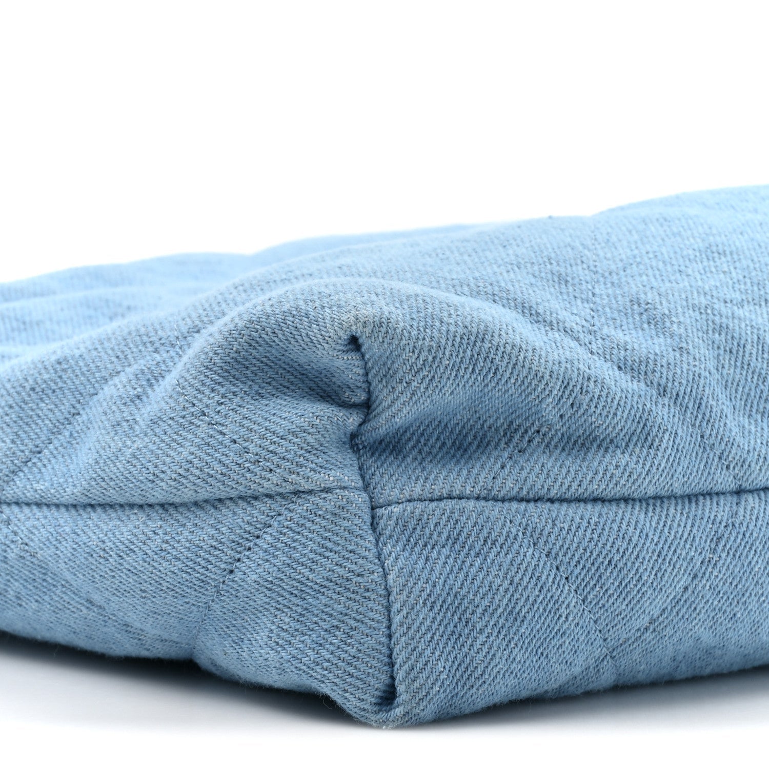 Chanel Denim Quilted Chanel 22 Light Blue