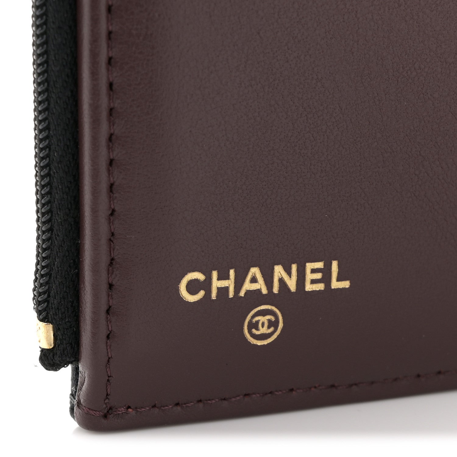 Caviar Quilted Compact Flap Wallet Black