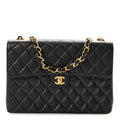 Chanel Caviar Jumbo Single Flap Black