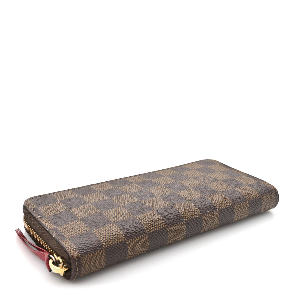 Louis Vuitton Damier Ebene Clemence Wallet Cherry