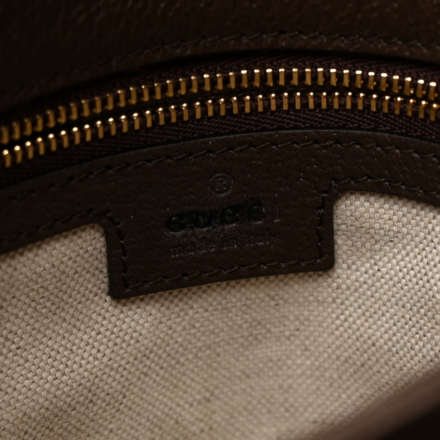 Gucci GG Supreme Monogram Textured Dollar Calfskin Web Medium Blondie Top Handle Shoulder Flap Bag Beige Ebony New Acero