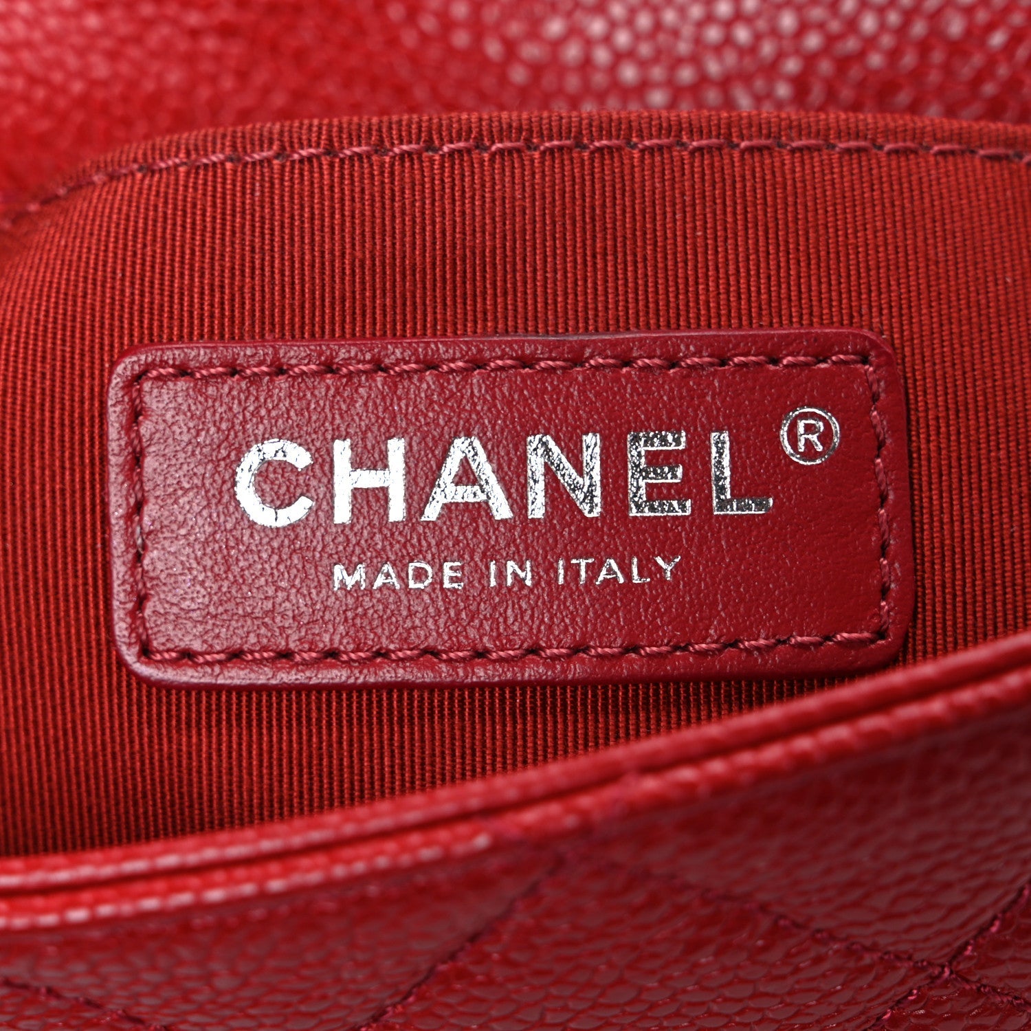Chanel Caviar Quilted Mini Incognito Square Flap Red