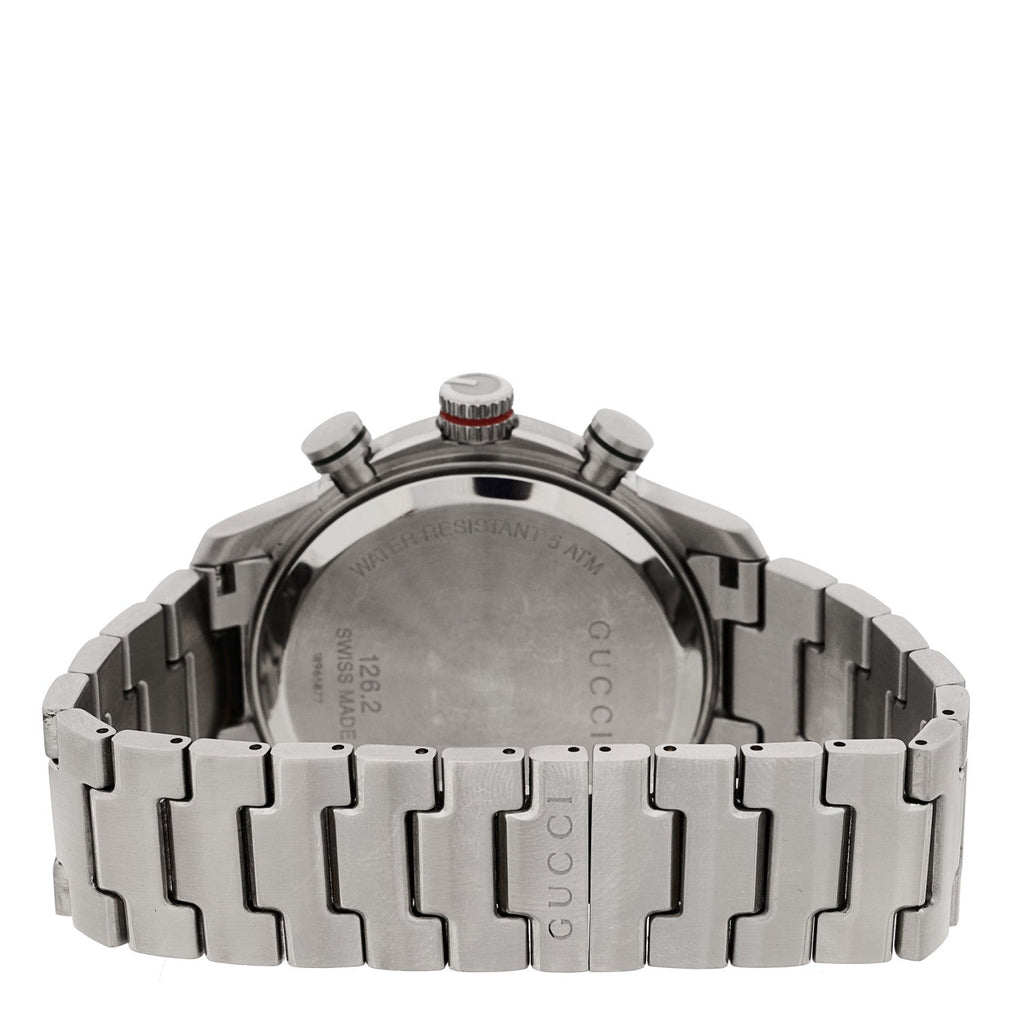 Gucci Stainless Steel 45mm G-Timeless Chronograph Quartz Watch Brown