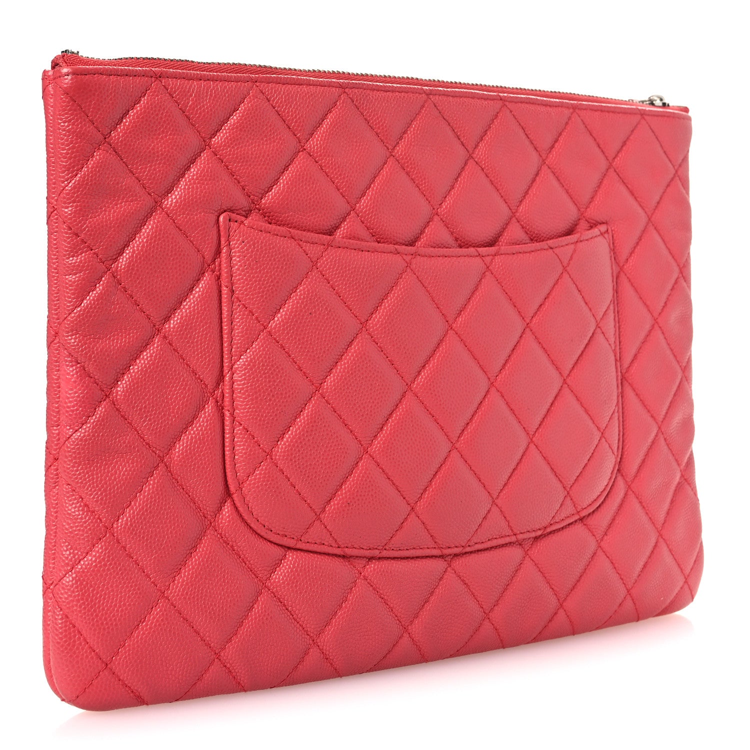 Caviar Quilted Medium Cosmetic Case Pink