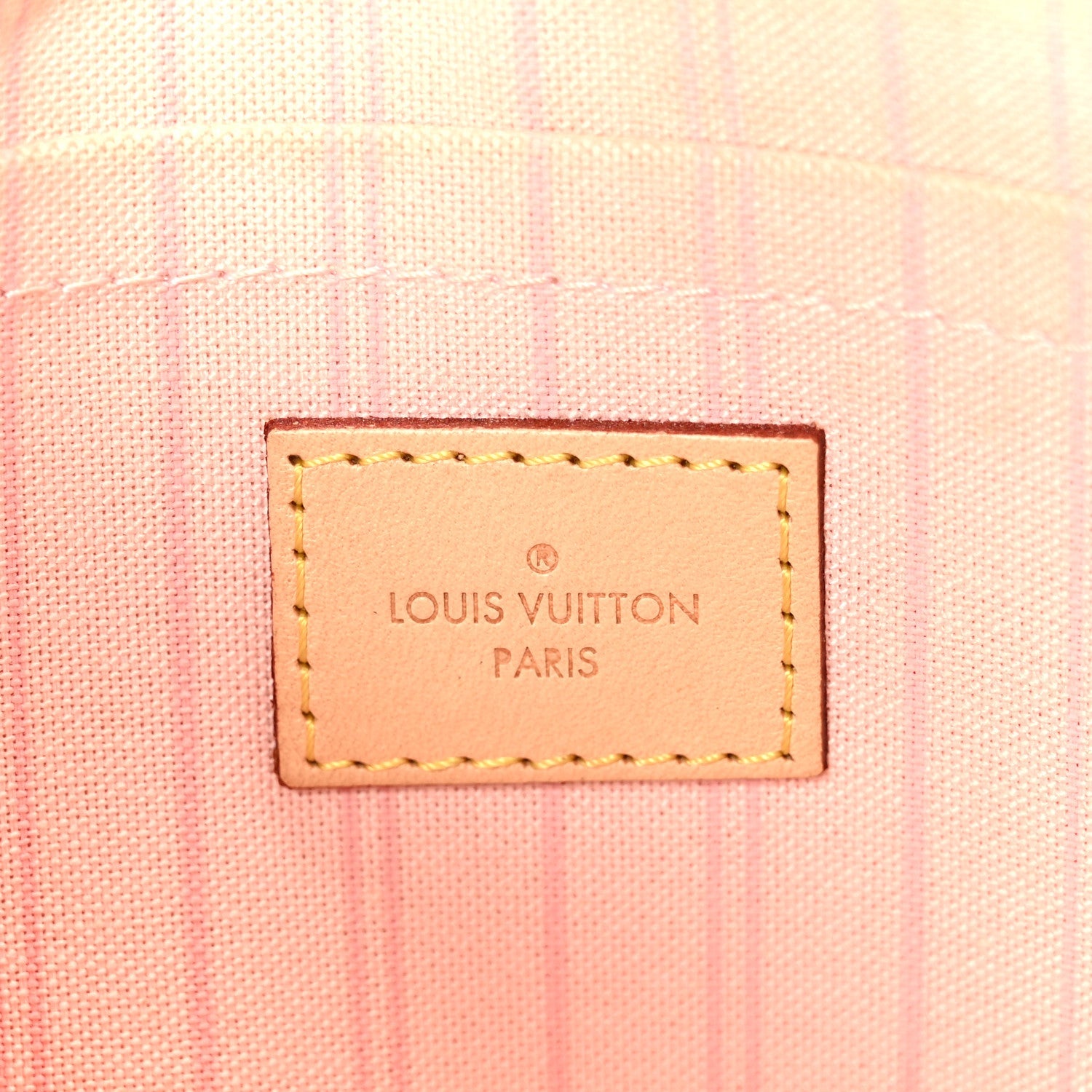 Louis Vuitton Damier Azur Neverfull MM GM Pochette Rose Ballerine