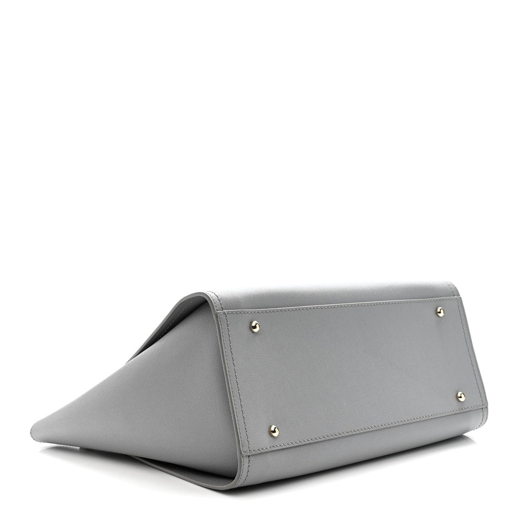 Chanel Caviar Studded Medium Deauville Tote Grey