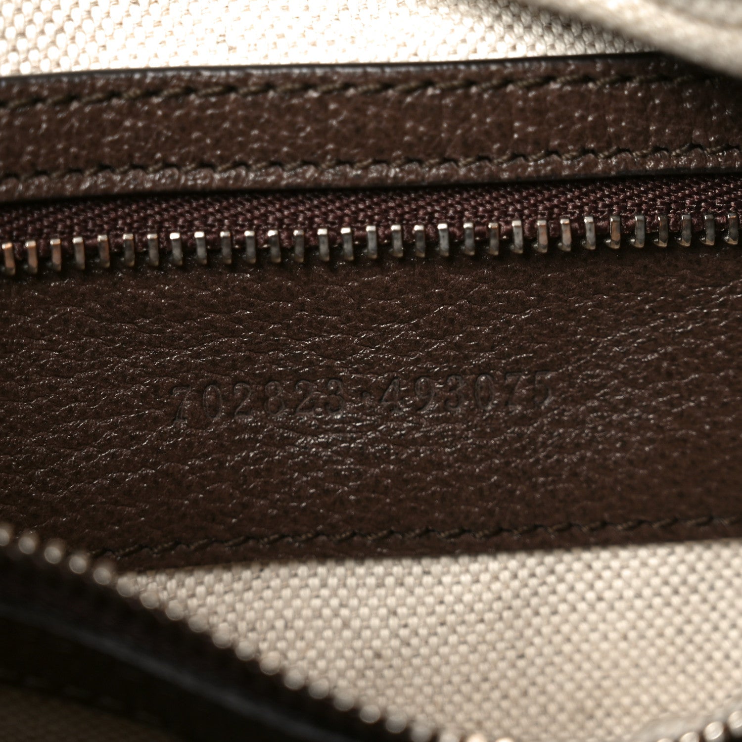 Gucci GG Supreme Monogram Textured Calfskin Web Large Attache Shoulder Bag Beige Ebony New Acero