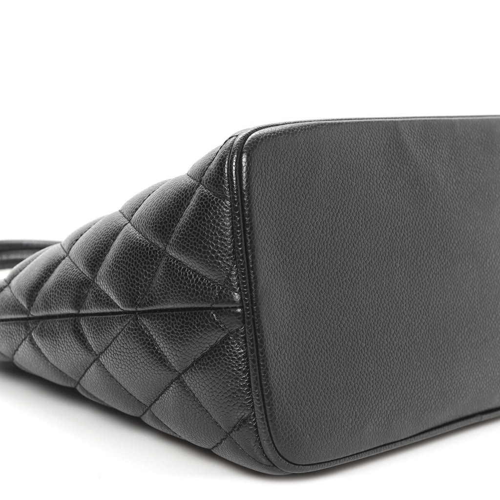 Chanel Caviar Quilted Medallion Tote Black