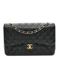 Chanel Caviar Quilted Jumbo Double Flap Black