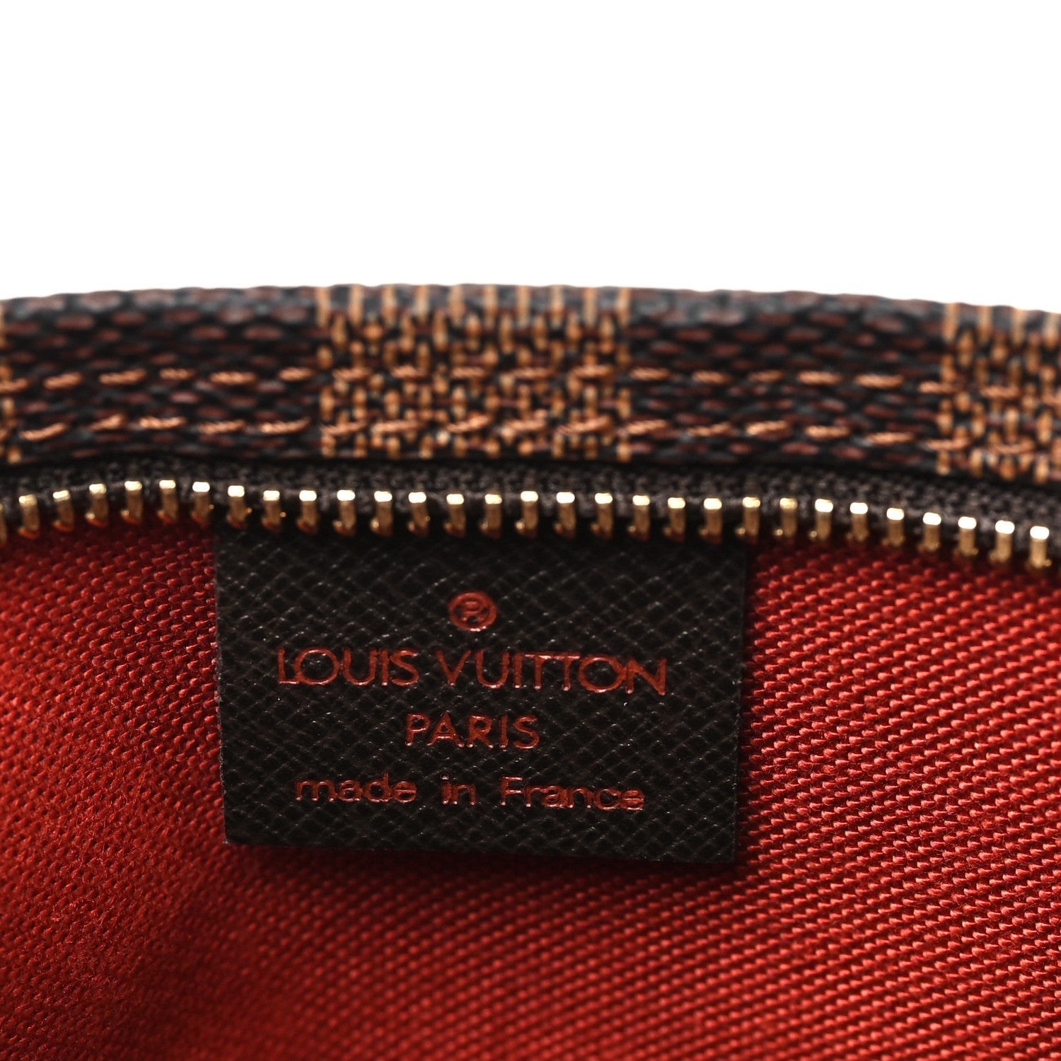 Louis Vuitton Damier Ebene Trousse Make Up Bag Pochette