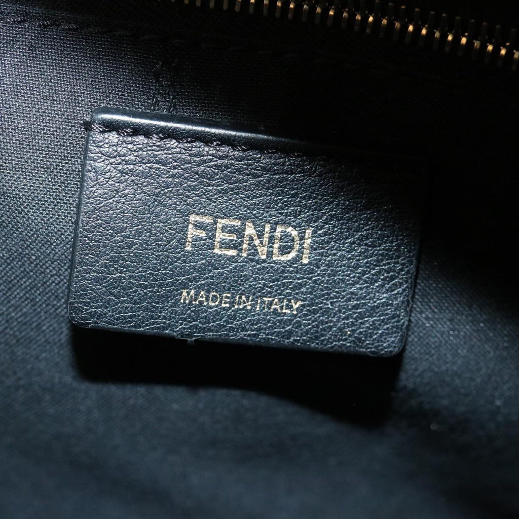 FENDI Zucca Canvas Backpack Coated Canvas Brown Black 8BZ038  32630A