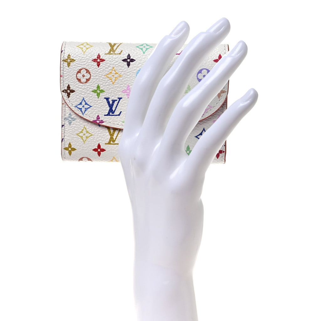Louis Vuitton LV X TM Monogram Multicolor Rosalie Coin Purse White Kawaii Pink