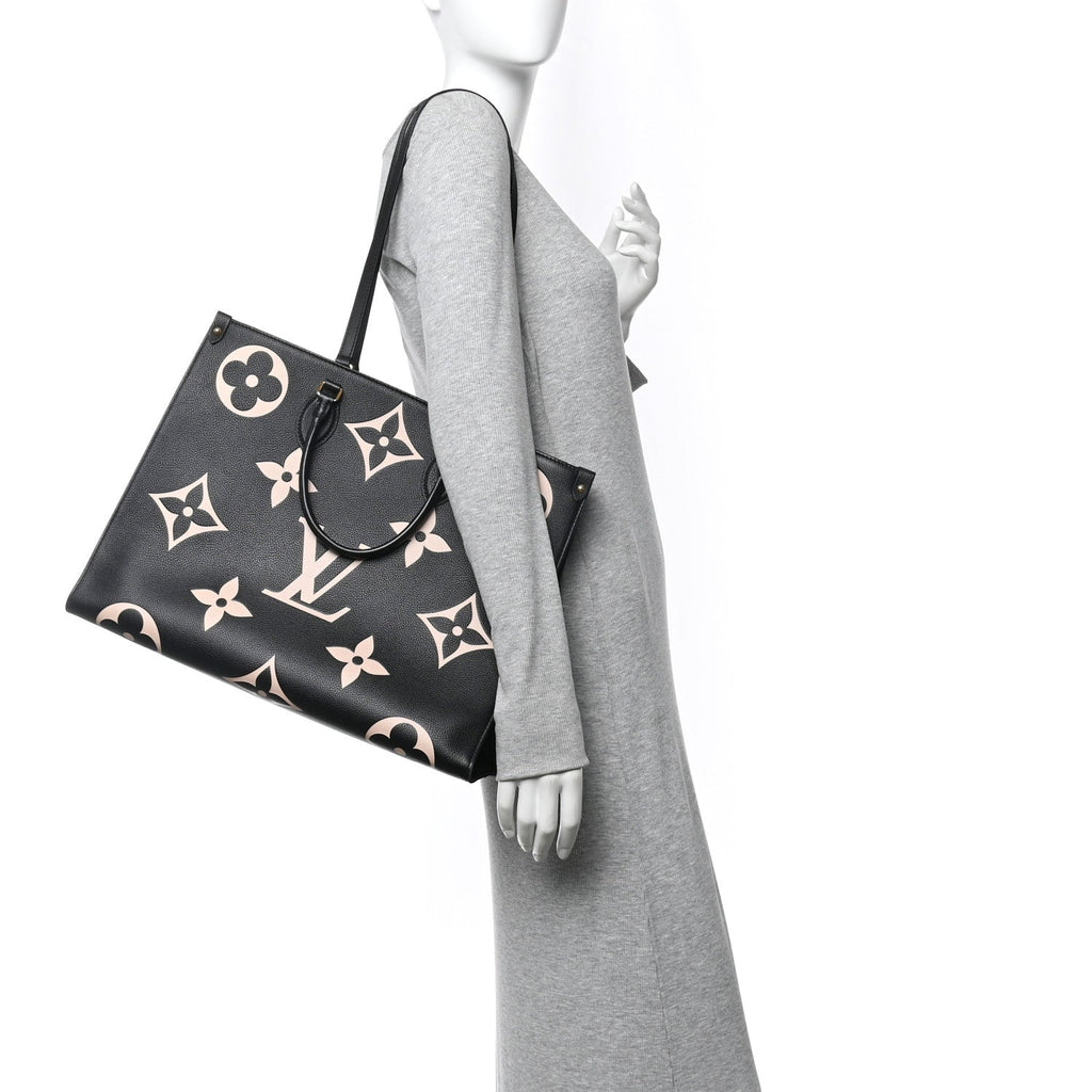 Louis Vuitton Empreinte Monogram Giant Onthego GM Black Beige