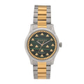 Gucci Stainless Steel Malachite 38mm G-Timeless Two Tone Bee Automatic Watch