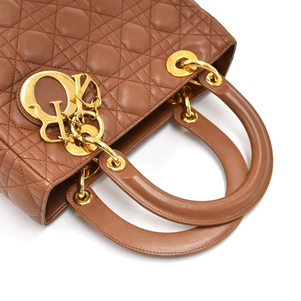 Lady Dior Cannage Quilt Leather Medium Bag