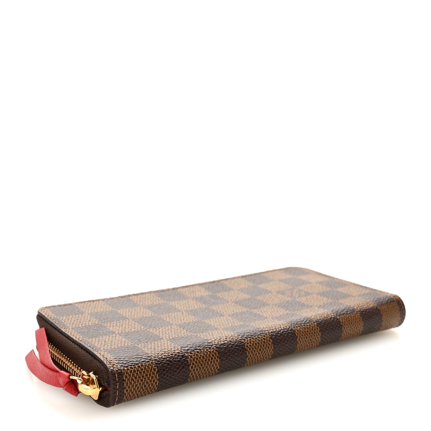 Louis Vuitton Damier Ebene Clemence Wallet Cherry