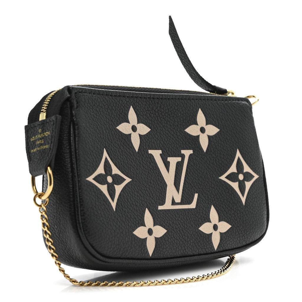 Louis Vuitton Empreinte Monogram Giant Mini Pochette Accessories Black