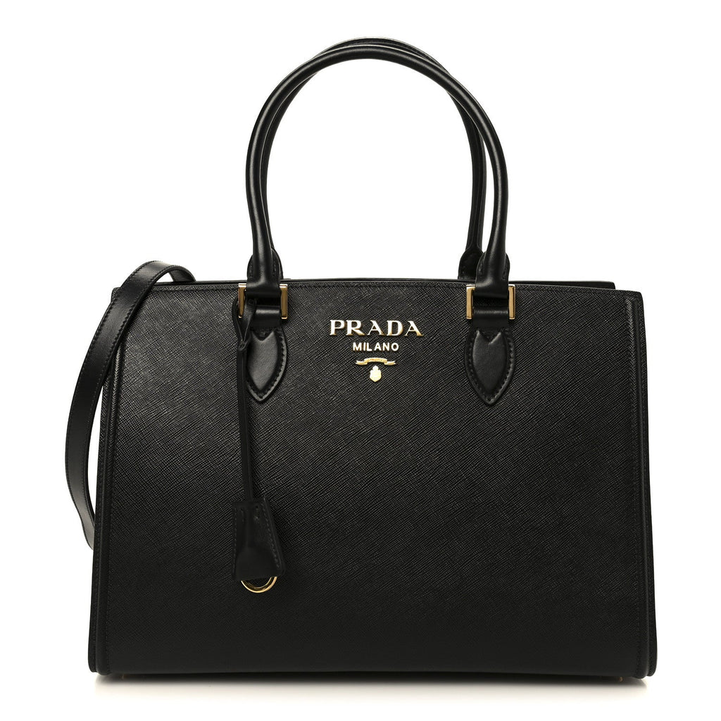 Prada Saffiano Soft Calfskin Tote Black