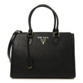 Prada Saffiano Soft Calfskin Tote Black