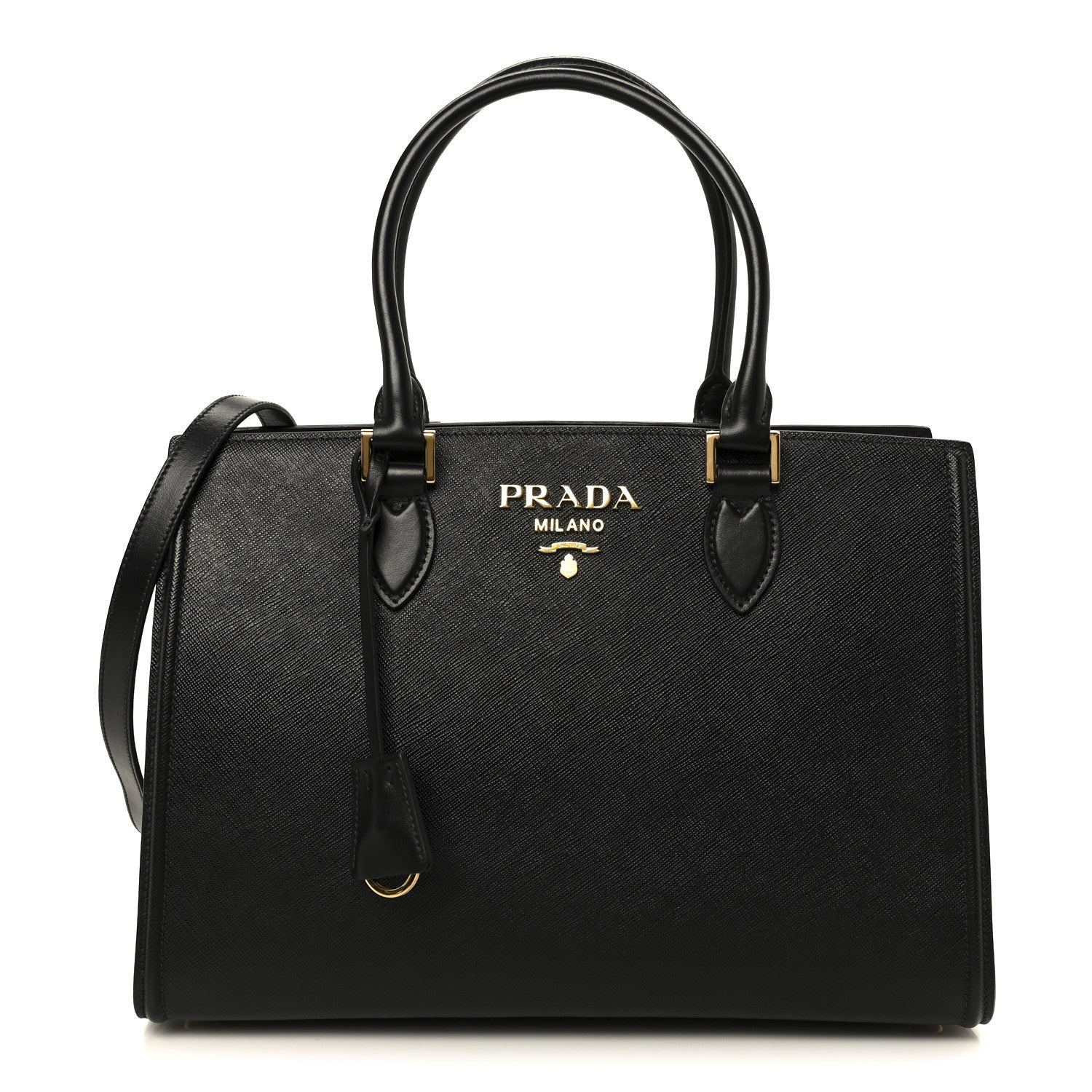 Prada Saffiano Soft Calfskin Tote Black