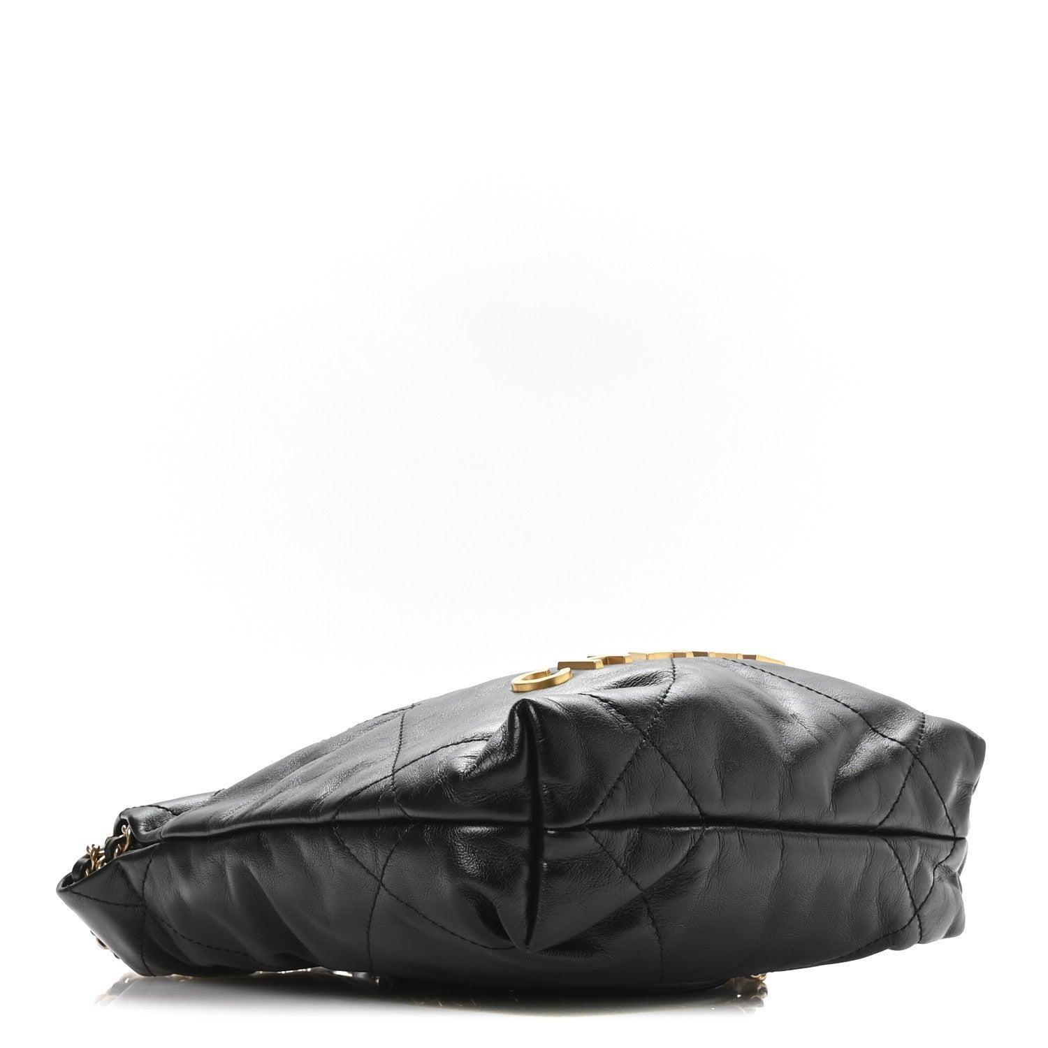 Chanel Shiny Calfskin Quilted Mini Chanel 22 Black