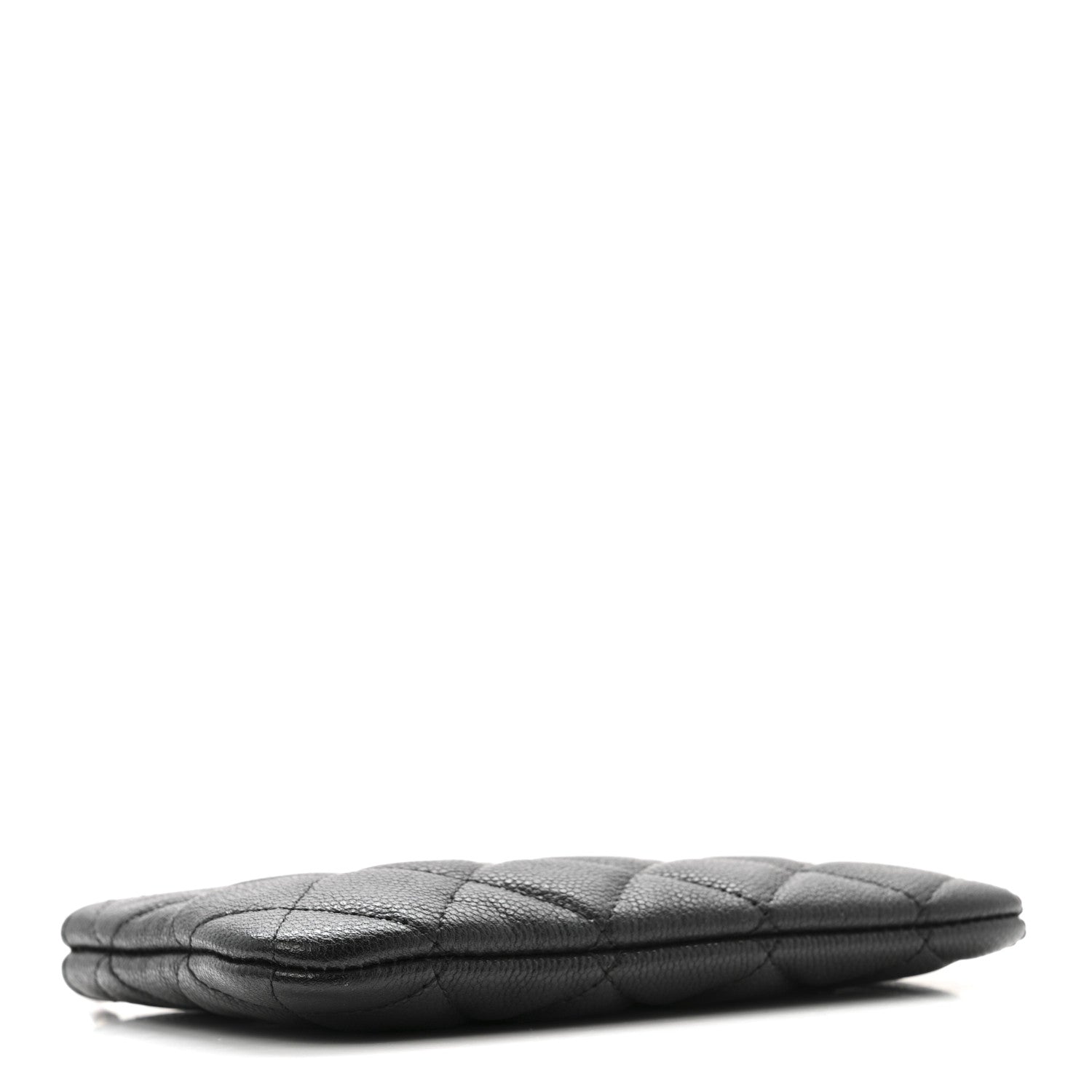 Caviar Quilted Small Cosmetic Case Black
