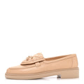 Lambskin Quilted CC Turnlock Moccasins 37 Beige