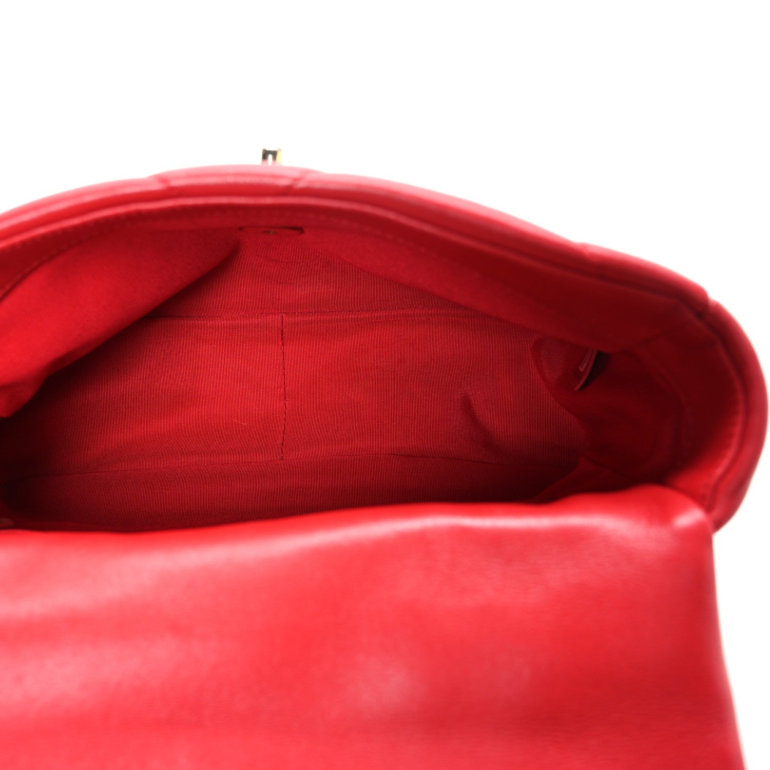 Chanel Lambskin Quilted Medium Chanel 19 Flap Red