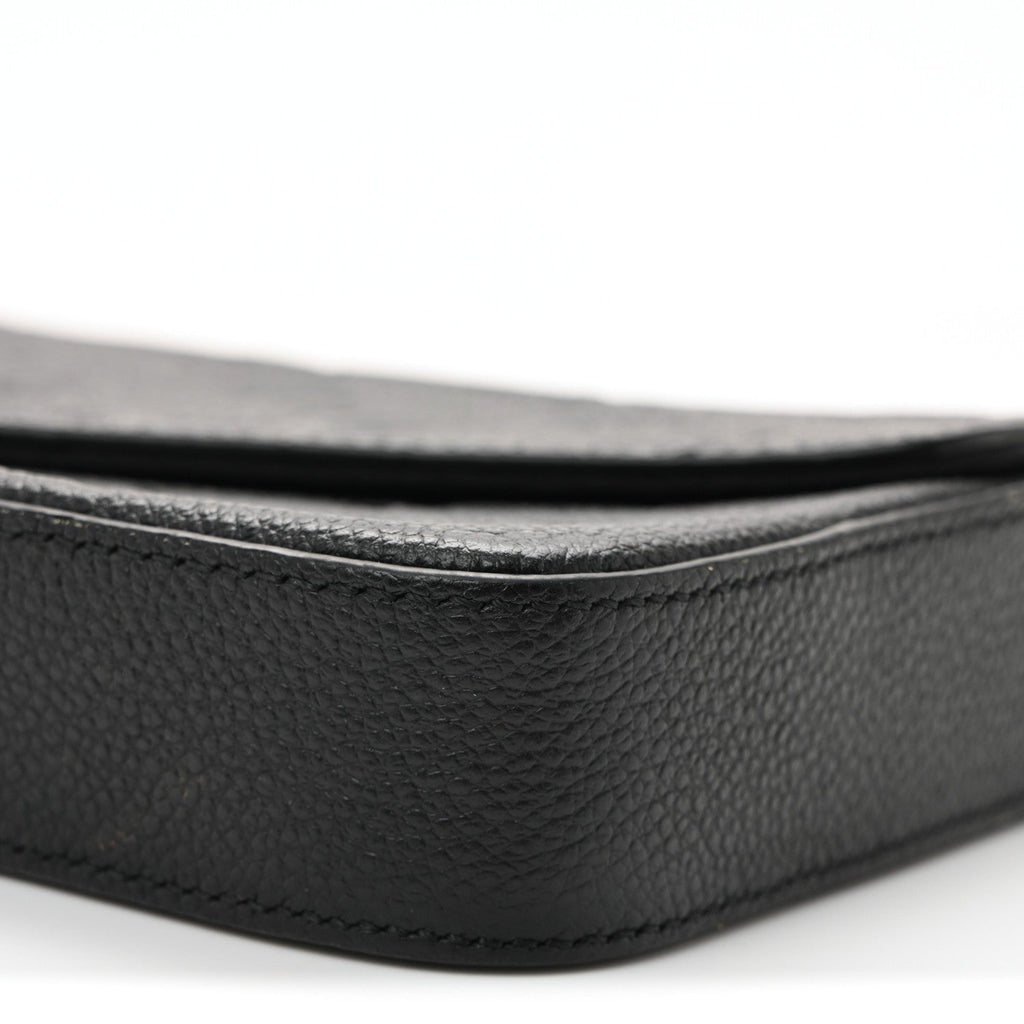 Louis Vuitton Empreinte Pochette Felicie Chain Wallet Black