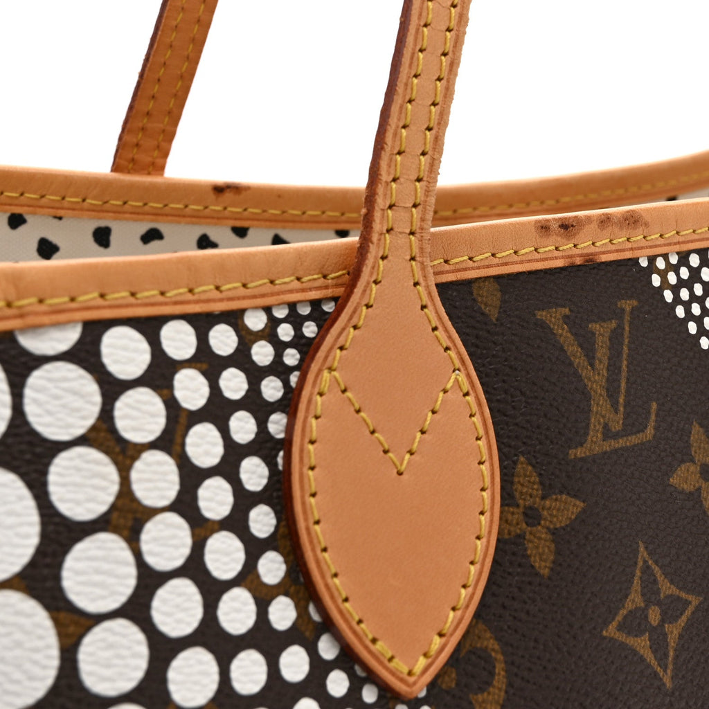 Louis Vuitton Monogram Kusama Waves Neverfull MM White