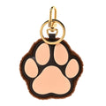 Louis Vuitton Shearling LV Paw Key Holder Bag Charm Brown