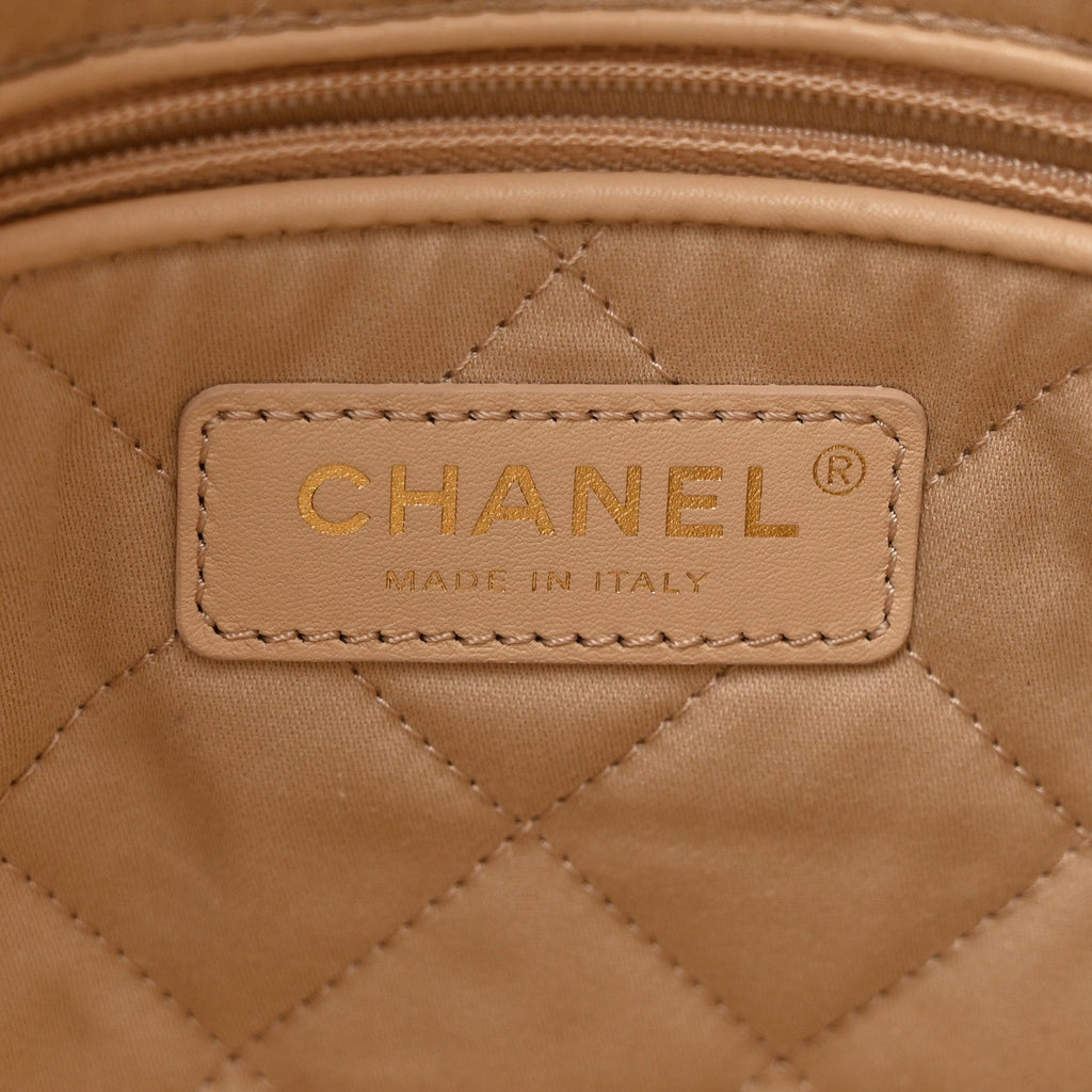 Chanel Shiny Calfskin Quilted Small Chanel 22 White