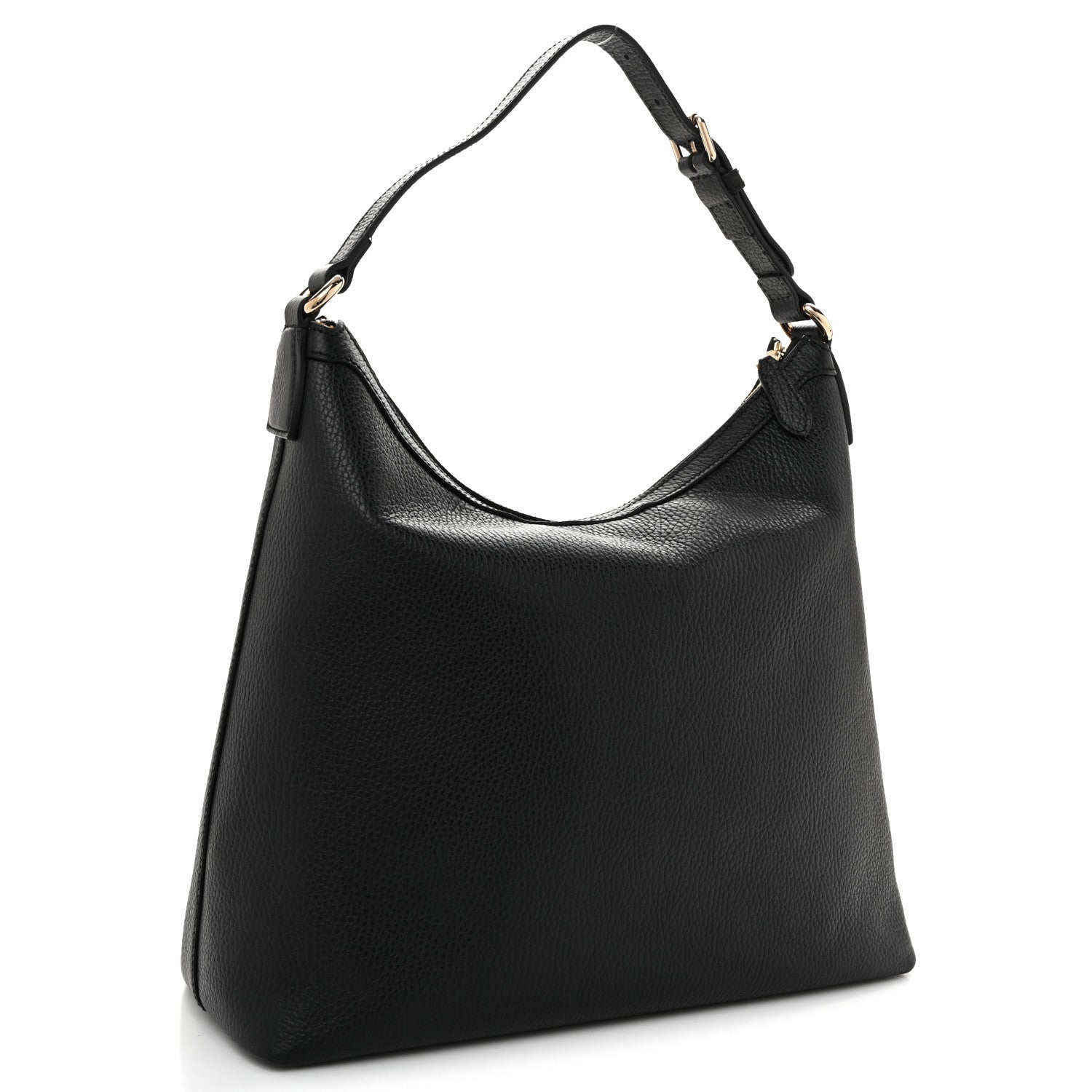 Gucci Dollar Calfskin GG Hobo Black
