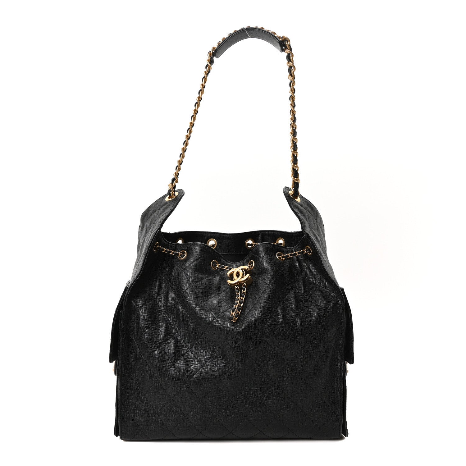 Chanel Caviar Quilted Medium Chanel 25 Handbag Black