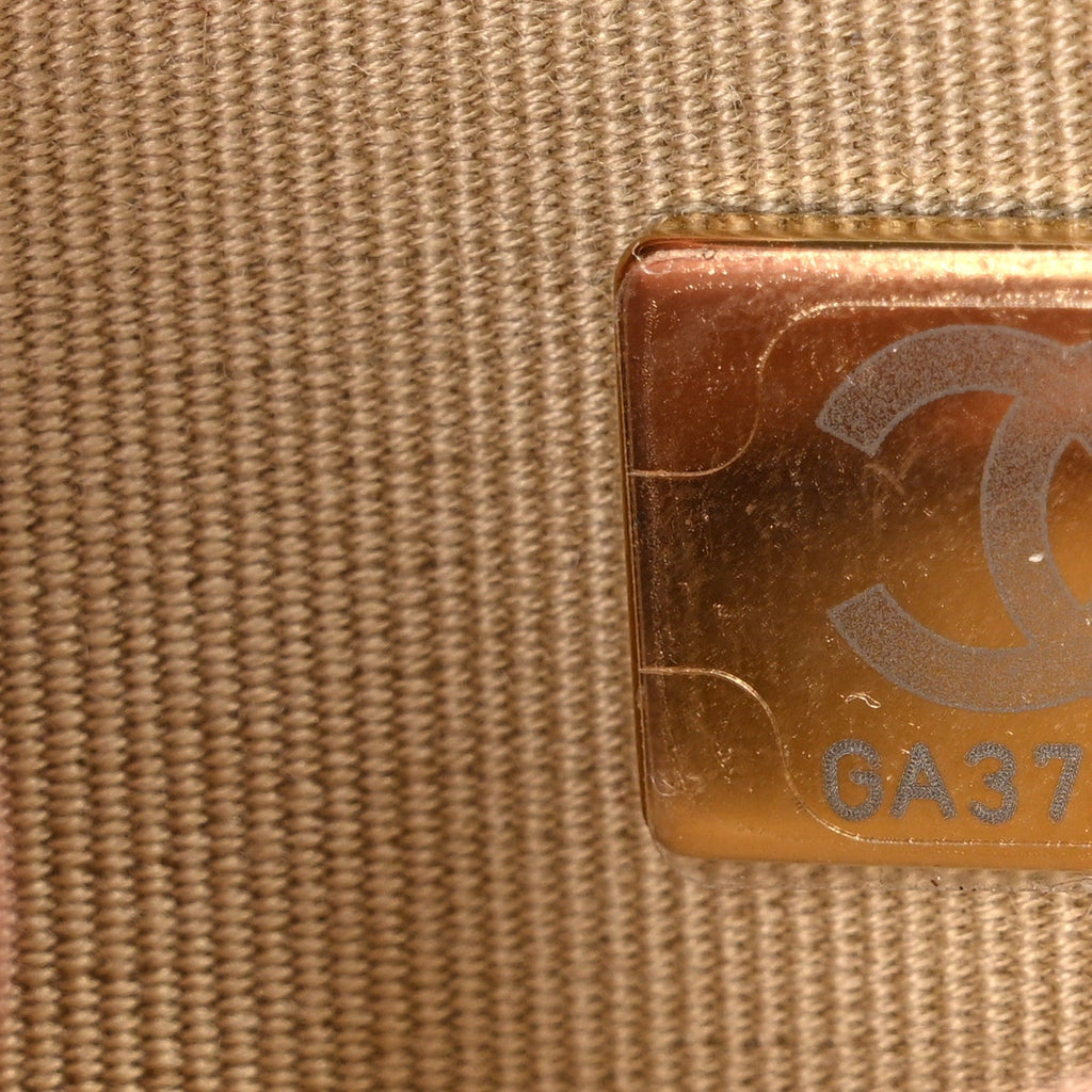 Chanel Lambskin Quilted CC Pearl Crush Wallet on Chain WOC Light Orange