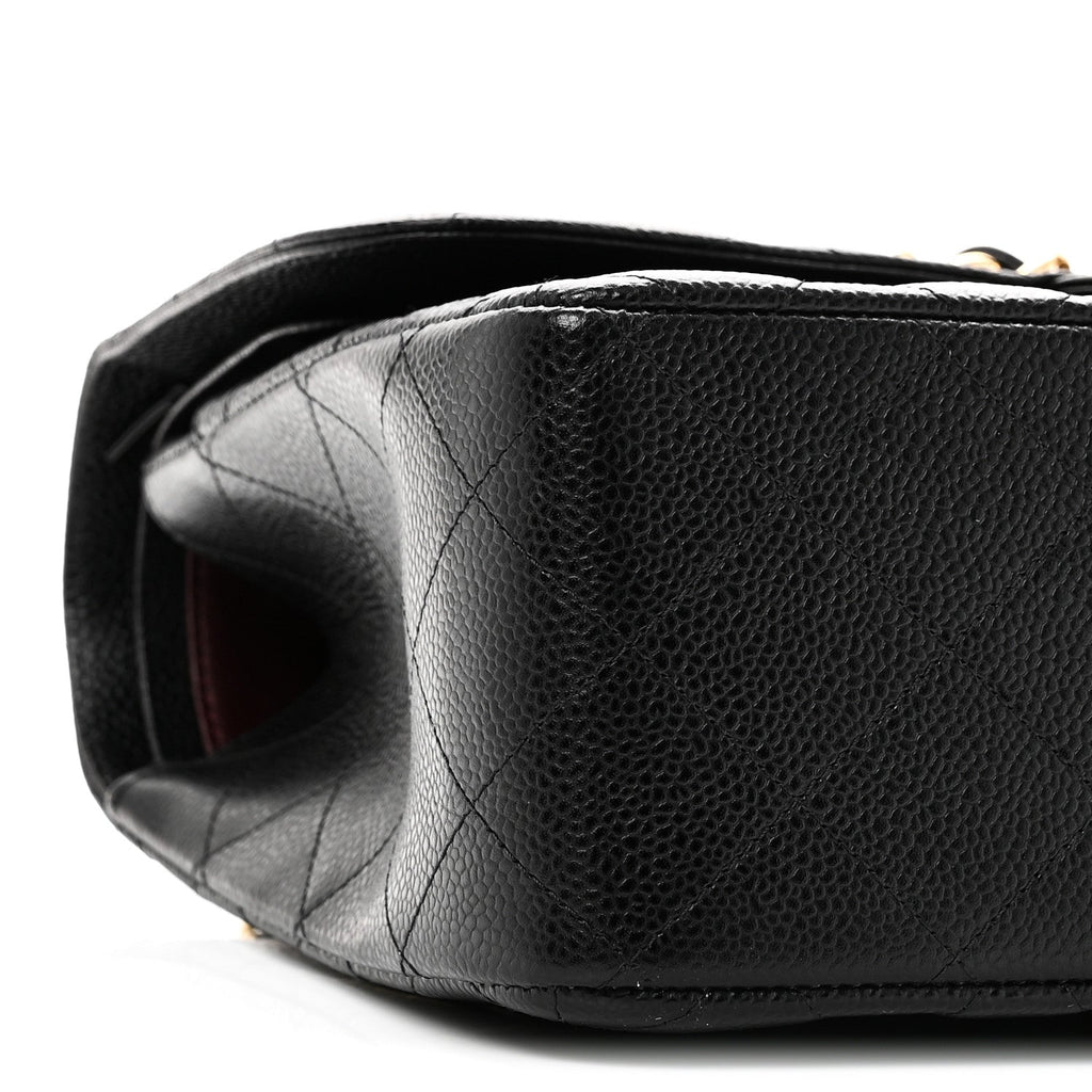 Chanel Caviar Quilted Jumbo Double Flap Black