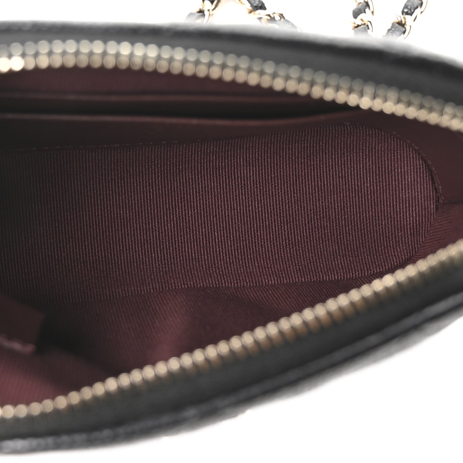 Chanel Caviar Quilted Classic Clutch With Chain Black