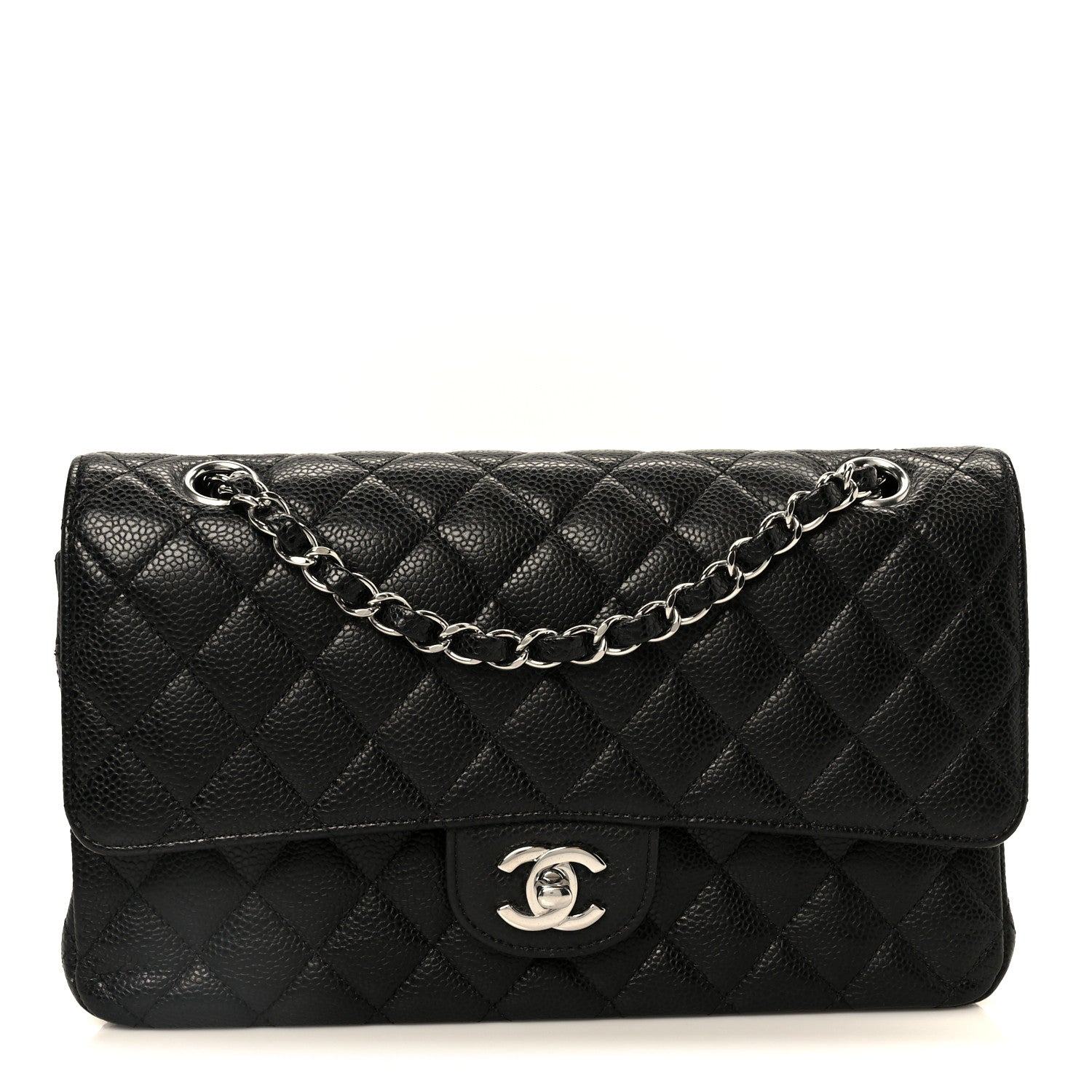 Chanel Caviar Quilted Medium Double Flap Black