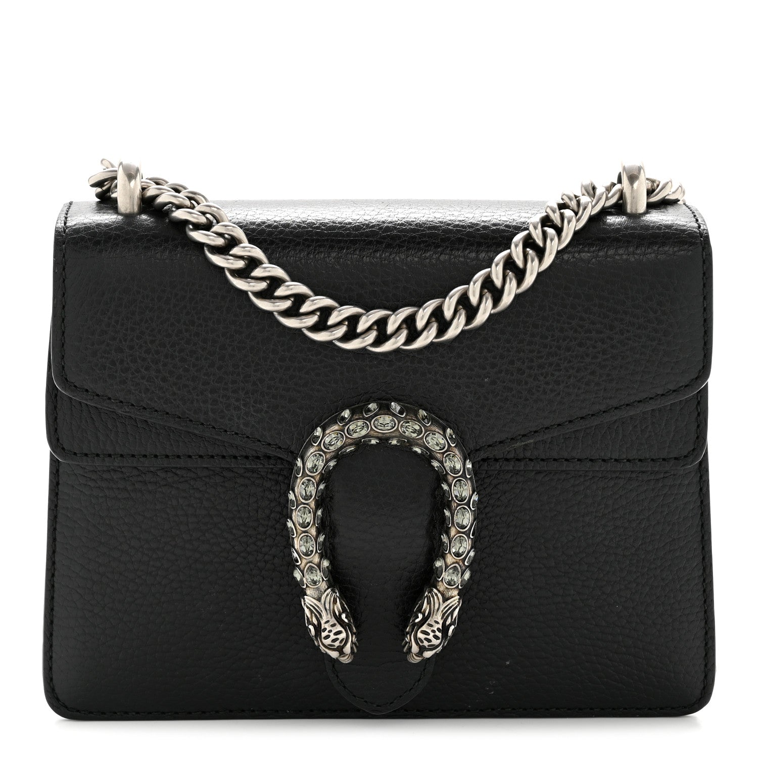 Gucci Calfskin Mini Dionysus Shoulder Bag Black