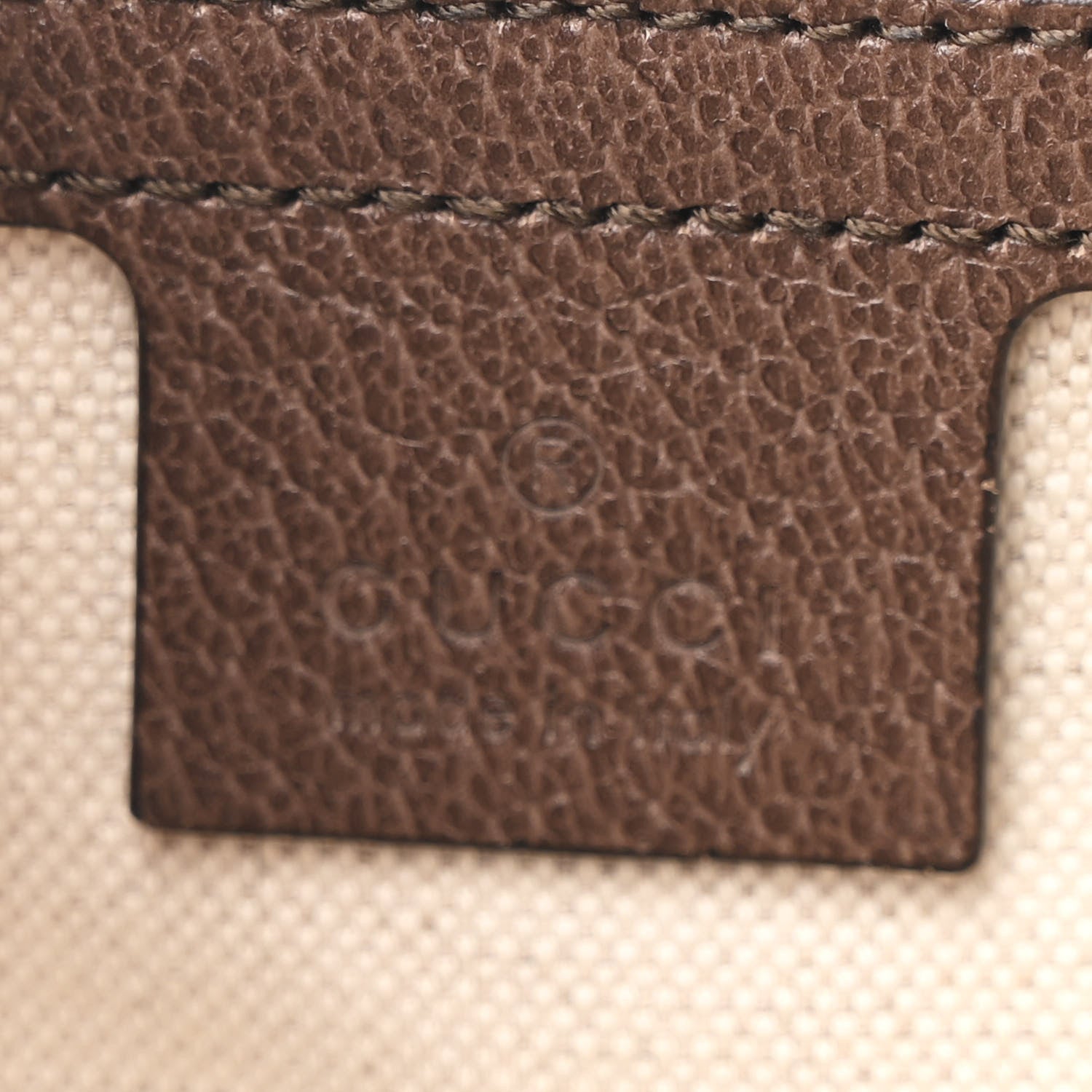 Gucci Soft GG Supreme Monogram Medium Ophidia Belt Bag Dark Brown