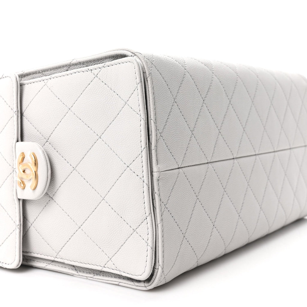 Chanel Caviar Quilted Medium Chanel 25 Handbag Light Gray