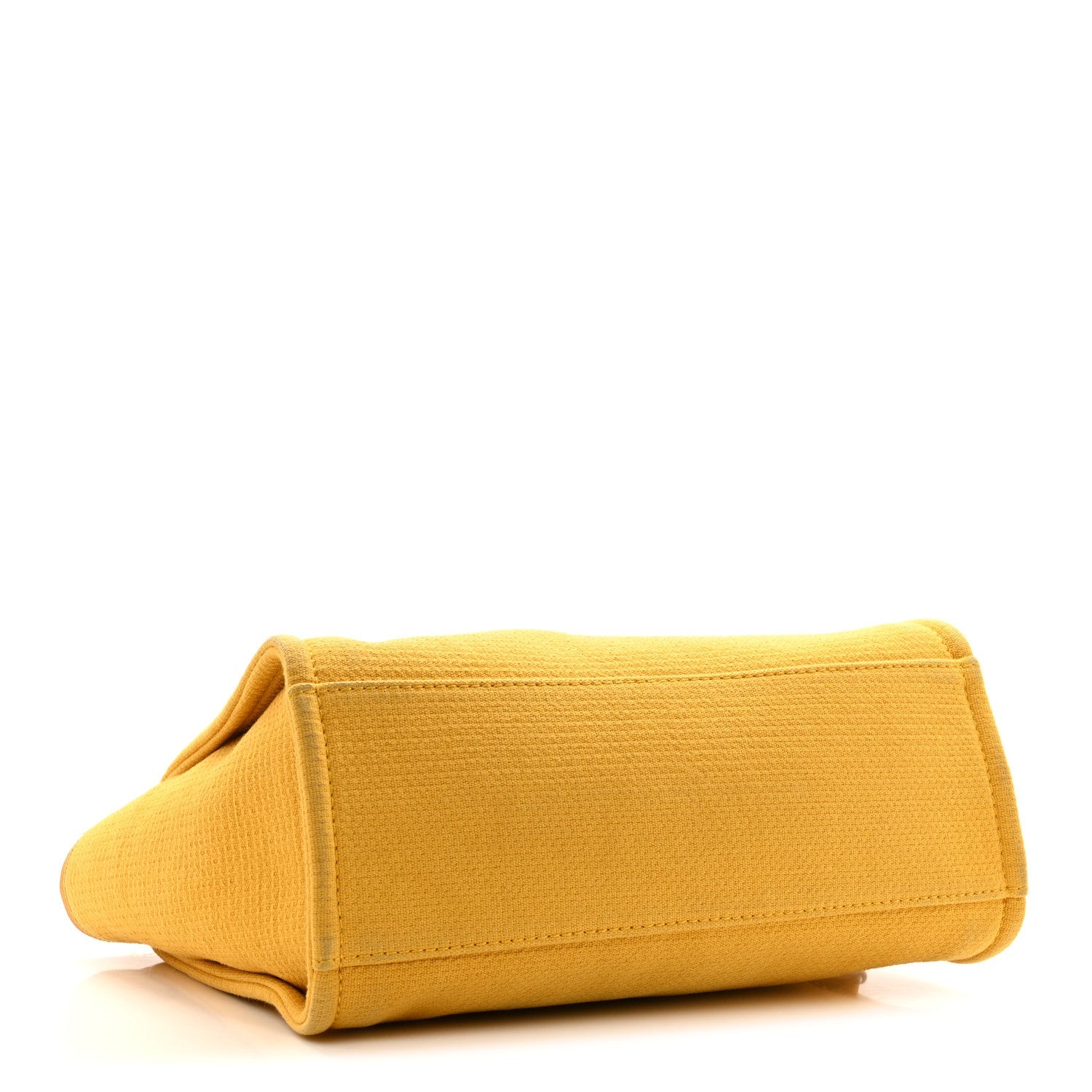 Chanel Mixed Fibers Small Deauville Tote Yellow