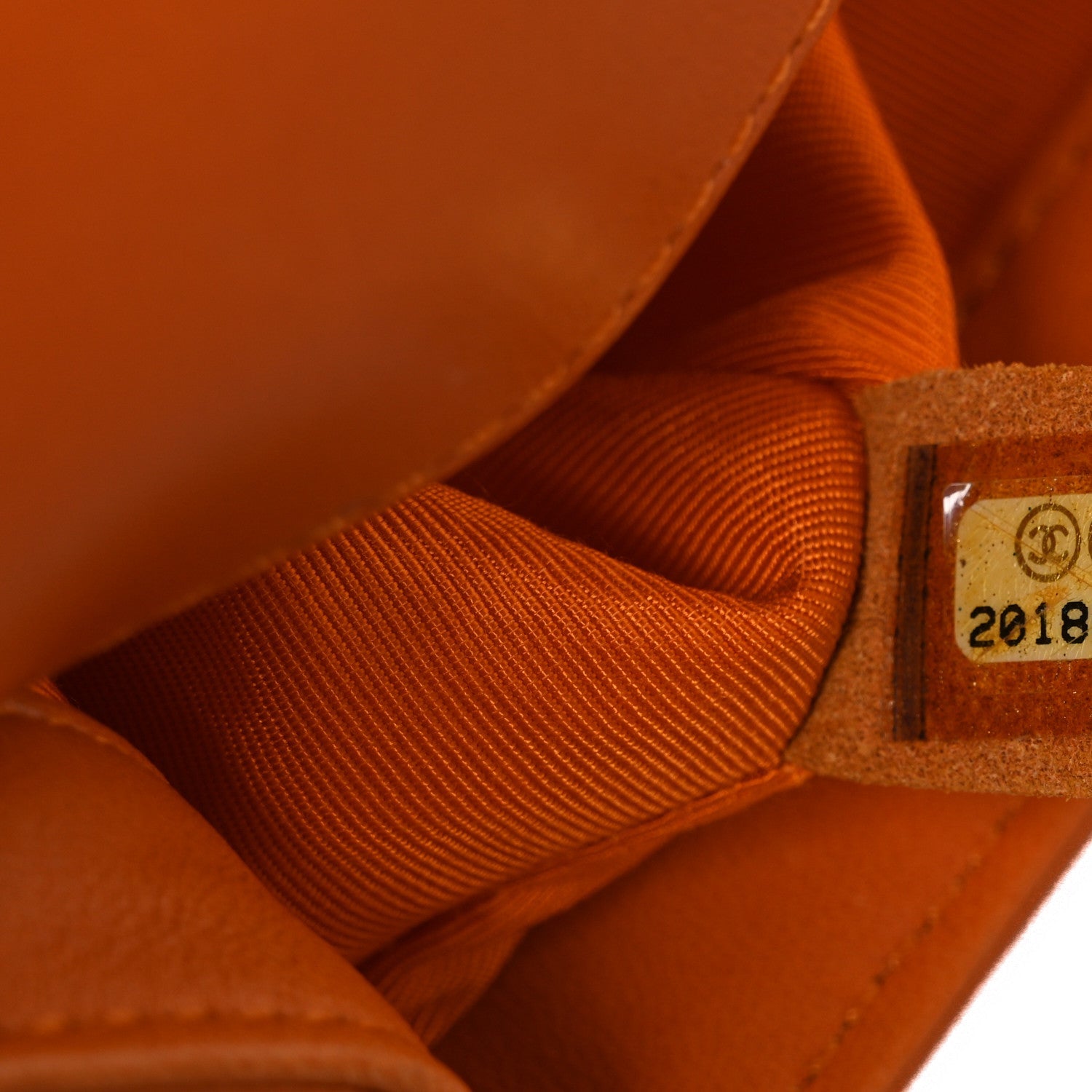 Chanel Lambskin Quilted Medium Boy Flap Orange