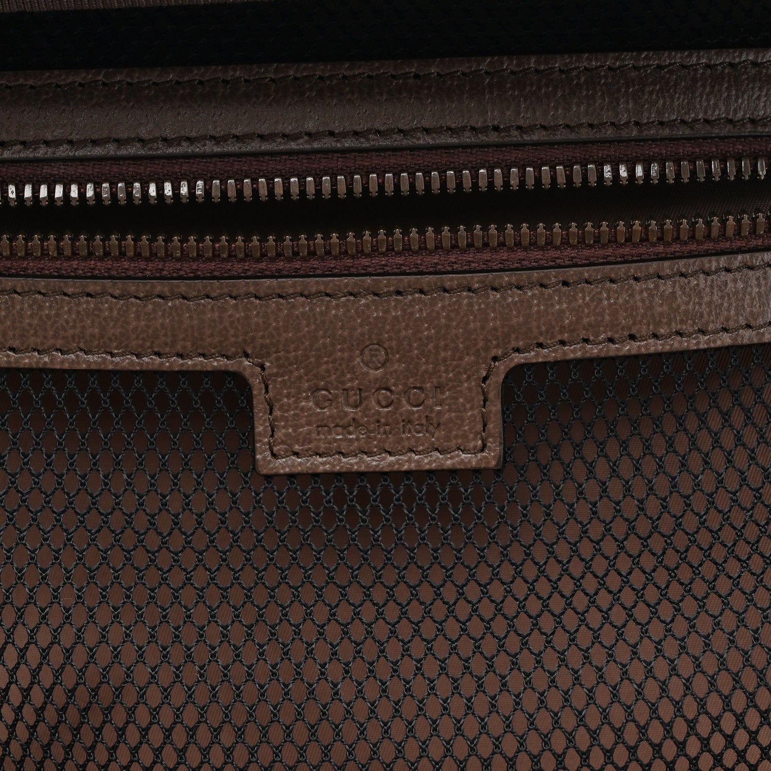 Gucci GG Supreme Monogram Textured Dollar Calfskin Web Savoy Shoe Case Bag Beige Ebony New Acero