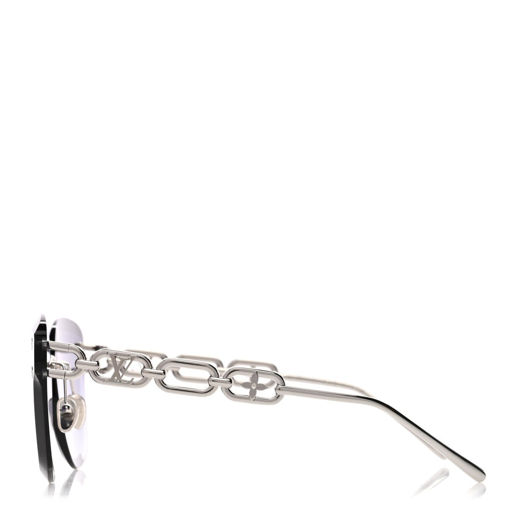 Louis Vuitton Metal LV Jewel Sunglasses Z2142U Silver Grey