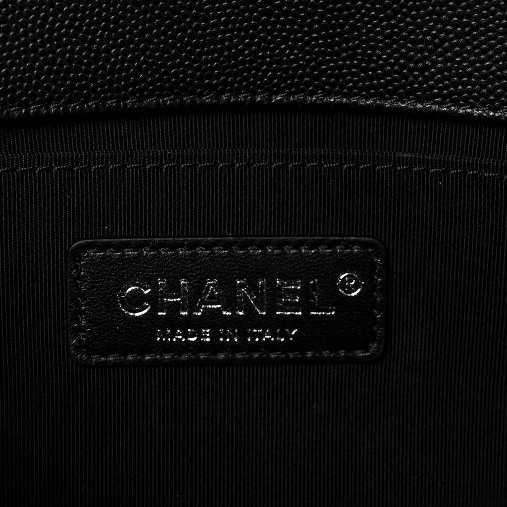 Chanel Caviar Quilted Medium Boy Flap Black